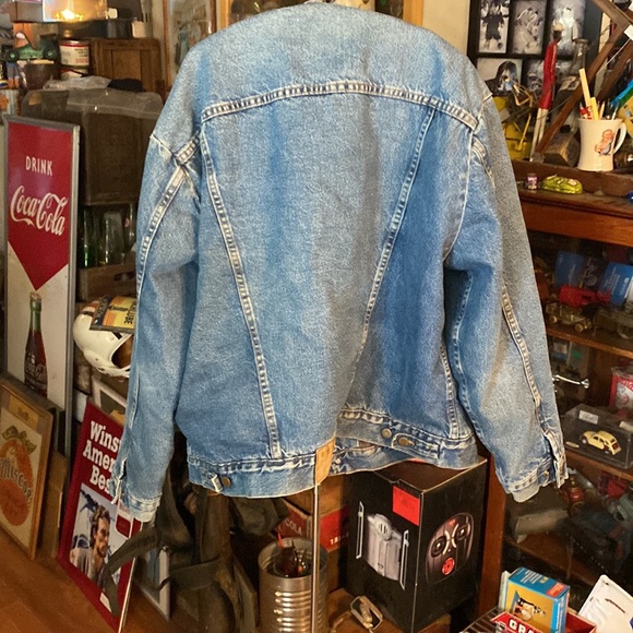 Vintage wrangler rugged wear Jean jacket with wool liner - Picture 4 of 9